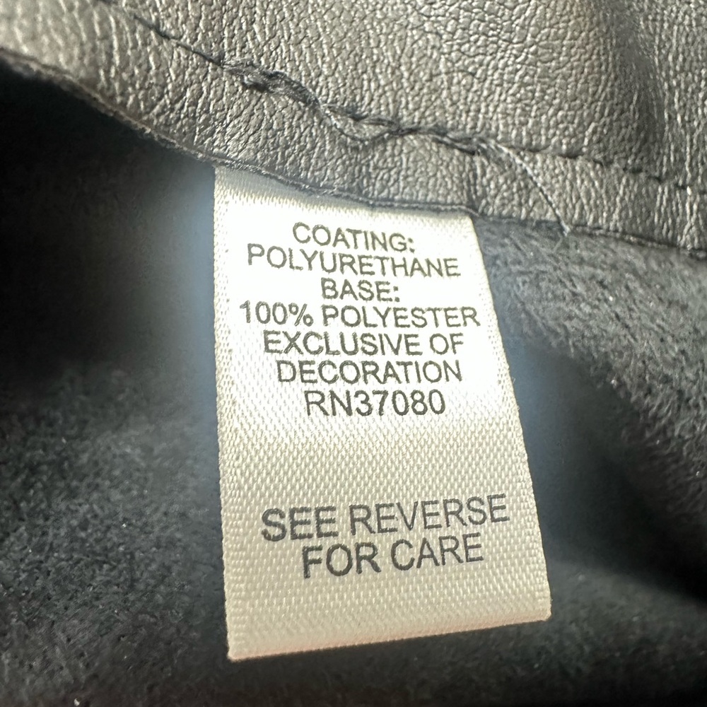 **NWOT Faux Black Leather Skirt 18/20 - Picture 6 of 6